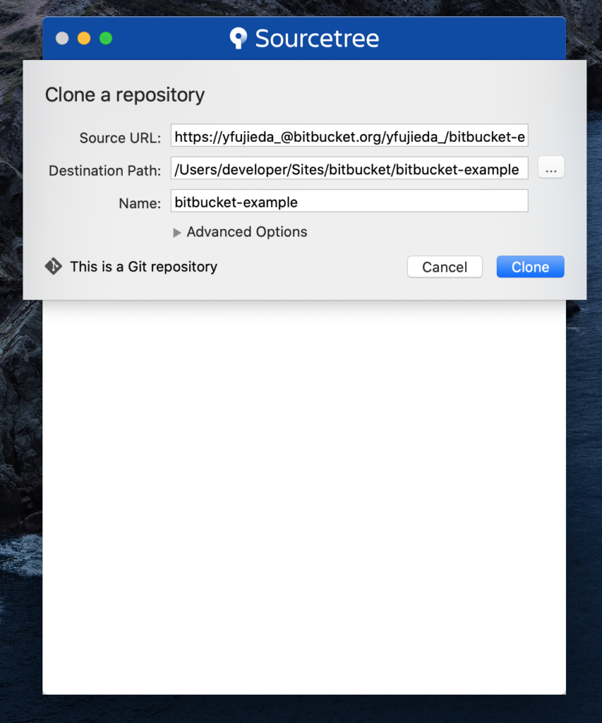 SourceTree Bitbucket Code Management on macOS Catalina