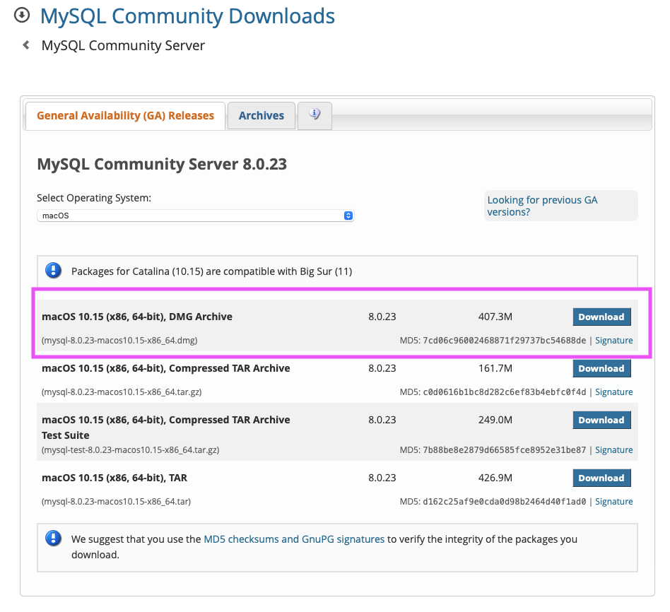 How to install MySQL Community Server on macOS Big Sur version 11.x ...