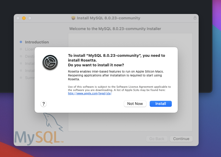 can mac install mysql